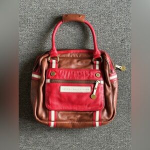 Marc by Marc Jacobs Red/Brown/White Shoulder Bag